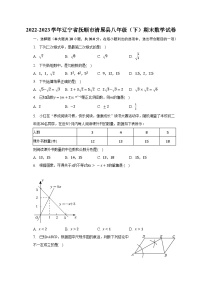 2022-2023学年辽宁省抚顺市清原县八年级（下）期末数学试卷（含解析）