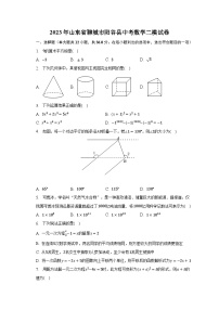 2023年山东省聊城市阳谷县中考数学二模试卷（含解析）