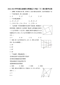 2022-2023学年湖北省襄阳市樊城区八年级（下）期末数学试卷（含解析）