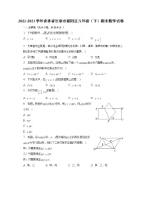 2022-2023学年吉林省长春市朝阳区八年级（下）期末数学试卷（含解析）