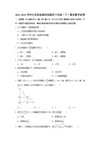 江苏省盐城市盐都区2022-2023学年八年级下学期期末数学试卷（含答案）