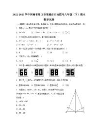 河南省周口市项城市多校联考2022-2023学年下学期八年级期末数学试卷（含答案）