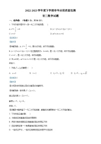 黑龙江省大庆市肇源县2022-2023学年八年级下学期月考数学试题（解析版）