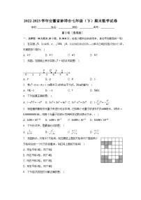 2022-2023学年安徽省蚌埠市七年级（下）期末数学试卷（含解析）