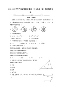 2022-2023学年广东省揭阳市惠来一中七年级（下）期末数学试卷（含解析）