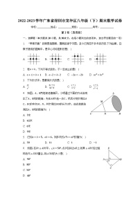 2022-2023学年广东省深圳市龙华区八年级（下）期末数学试卷（含解析）