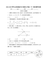 2022-2023学年山东省临沂市兰陵县七年级（下）期末数学试卷（含解析）