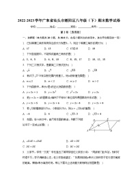 2022-2023学年广东省汕头市潮阳区八年级（下）期末数学试卷（含解析）