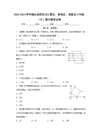 2022-2023学年湖北省武汉市江夏区、蔡甸区、黄陂区八年级（下）期末数学试卷（含解析）