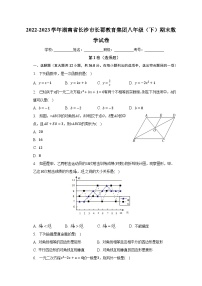 2022-2023学年湖南省长沙市长郡教育集团八年级（下）期末数学试卷（含解析）