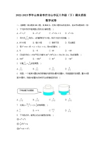 2022-2023学年山东省枣庄市山亭区八年级（下）期末质检数学试卷（含解析）