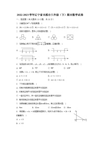 2022-2023学年辽宁省本溪市八年级（下）期末数学试卷（含解析）