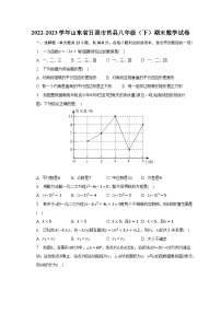 2022-2023学年山东省日照市莒县八年级（下）期末数学试卷（含解析）