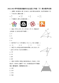 2022-2023学年陕西省榆林市定边县八年级（下）期末数学试卷（含解析）