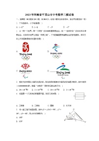 2023年河南省平顶山市中考数学二模试卷（含解析）