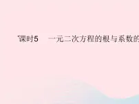 初中数学人教版九年级上册21.2.4 一元二次方程的根与系数的关系作业课件ppt