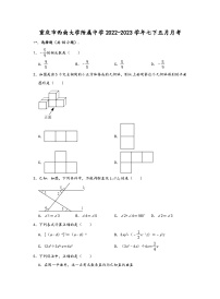 西南大学附属中学校2022-2023学年七年级下学期5月月考数学试卷