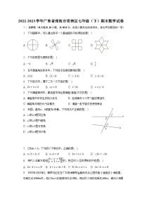 2022-2023学年广东省珠海市香洲区七年级（下）期末数学试卷（含解析）