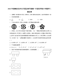 2023年湖南省长沙市开福区青竹湖湘一外国语学校中考数学二模试卷（含解析）