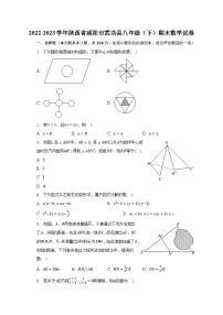 2022-2023学年陕西省咸阳市武功县八年级（下）期末数学试卷（含解析）