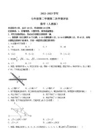 河北省邢台市威县第三中学2022-2023学年七年级下学期期中数学试题