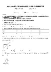 2022-2023学年上海市崇明县名校数学七年级第二学期期末调研试题含答案