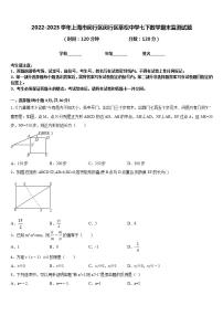 2022-2023学年上海市闵行区闵行区莘松中学七下数学期末监测试题含答案