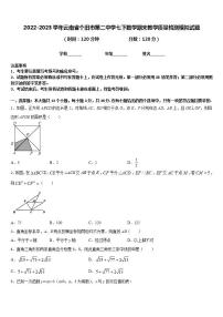 2022-2023学年云南省个旧市第二中学七下数学期末教学质量检测模拟试题含答案