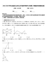 2022-2023学年云南省文山州文山市马塘中学数学七年级第二学期期末检测模拟试题含答案