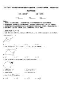 2022-2023学年内蒙古鄂尔多斯市达拉特旗第十二中学数学七年级第二学期期末综合测试模拟试题含答案