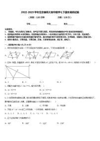 2022-2023学年北京首师大附中数学七下期末调研试题含答案