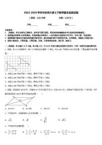 2022-2023学年华东师大版七下数学期末监测试题含答案