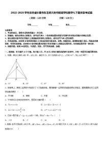 2022-2023学年吉林省长春市东北师大附中新城学校数学七下期末联考试题含答案