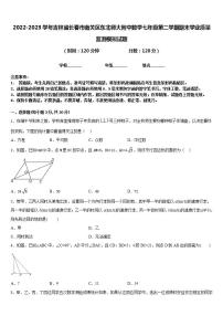 2022-2023学年吉林省长春市南关区东北师大附中数学七年级第二学期期末学业质量监测模拟试题含答案