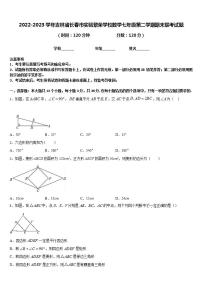 2022-2023学年吉林省长春市实验繁荣学校数学七年级第二学期期末联考试题含答案