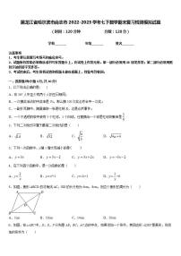 黑龙江省哈尔滨市尚志市2022-2023学年七下数学期末复习检测模拟试题含答案