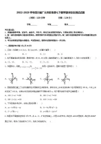 2022-2023学年四川省广元市旺苍县七下数学期末综合测试试题含答案