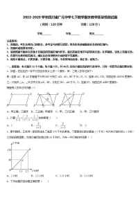 2022-2023学年四川省广元中学七下数学期末教学质量检测试题含答案