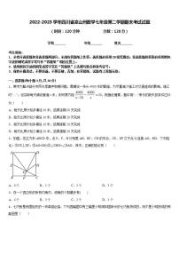 2022-2023学年四川省凉山州数学七年级第二学期期末考试试题含答案
