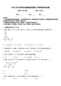 2022-2023学年四川省绵阳富乐国际七下数学期末考试试题含答案