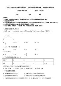 2022-2023学年天津市部分区（五区县)七年级数学第二学期期末预测试题含答案