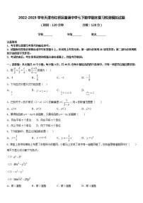 2022-2023学年天津市红桥区普通中学七下数学期末复习检测模拟试题含答案