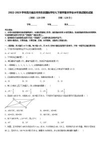 2022-2023学年四川省达州市东辰国际学校七下数学期末学业水平测试模拟试题含答案