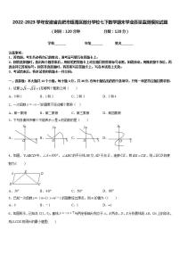 2022-2023学年安徽省合肥市瑶海区部分学校七下数学期末学业质量监测模拟试题含答案