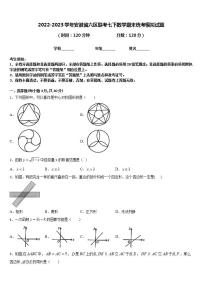 2022-2023学年安徽省六区联考七下数学期末统考模拟试题含答案