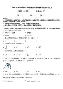 2022-2023学年宁夏中学宁县数学七下期末教学质量检测试题含答案