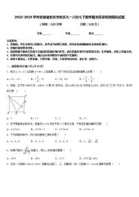 2022-2023学年安徽省安庆市安庆九一六校七下数学期末质量检测模拟试题含答案