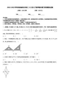 2022-2023学年安徽省安庆市区二十三校七下数学期末复习检测模拟试题含答案