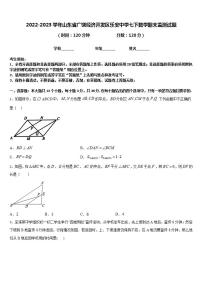 2022-2023学年山东省广饶经济开发区乐安中学七下数学期末监测试题含答案