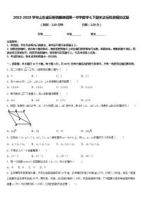 2022-2023学年山东省巨野县麒麟镇第一中学数学七下期末达标检测模拟试题含答案